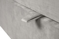 Pat copii Merlin extensibil 90x200 cm, gri, orientare stanga