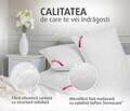 Set pilota 200x220 cm si 2 perne 50x70 cm, microfibra matlasata hipoalergenica, umplutura cu tratament PROTECT+
