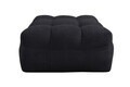 Taburet pouf Teddy, Negru