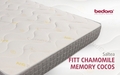 Saltea Ortopedica Fitt Musetel Cocos, 180x200x24 cm, Spuma Memory 7 Zone de Confort, Anatomica