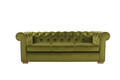 Canapea Oxford Chesterfield, 3 locuri, Olive
