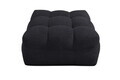 Taburet pouf Teddy, Negru