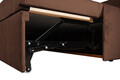 Pat copii Merlin extensibil 90x200 cm, maro, orientare stanga