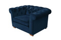 Fotoliu Oxford Chesterfield, Albastru