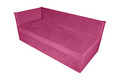 Pat copii Merlin extensibil 90x200 cm, roz barbie, orientare stanga