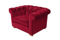 Fotoliu Oxford Chesterfield, Rosu
