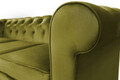 Canapea Oxford Chesterfield, 3 locuri, Olive