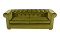 Canapea extensibila Oxford Chesterfield, 3 locuri, Olive