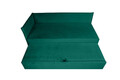 Pat copii Merlin extensibil 90x200 cm, verde pin, orientare stanga