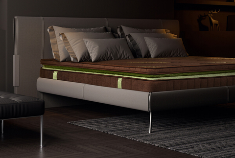 Saltea Dubai Deluxe Pocket, 180x200x28 cm, Arcuri Individuale, spuma Memory, fermitate medie