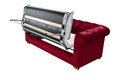 Canapea extensibila Oxford Chesterfield, 3 locuri, Red