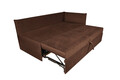 Pat copii Merlin extensibil 90x200 cm, maro, orientare dreapta
