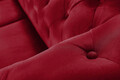 Canapea Oxford Chesterfield, 2 locuri, Rosu