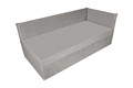 Pat copii Merlin extensibil 90x200 cm, gri, orientare dreapta