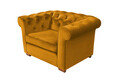 Fotoliu Oxford Chesterfield, Mustard