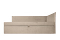 Pat copii Merlin extensibil 90x200 cm, bej deschis, orientare dreapta