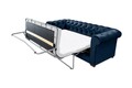 Canapea extensibila Oxford Chesterfield, 3 locuri, Dark Blue