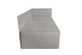 Pat copii Merlin extensibil 90x200 cm, gri, orientare dreapta