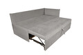 Pat copii Merlin extensibil 90x200 cm, gri, orientare dreapta
