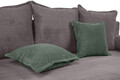 Canapea extensibil Perugia, textil reyat, Gri cenusiu