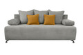 Canapea extensibil Perugia, textil reyat, Gri