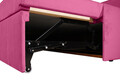 Pat copii Merlin extensibil 90x200 cm, roz barbie, orientare stanga