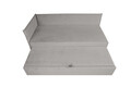 Pat copii Merlin extensibil 90x200 cm, gri, orientare stanga