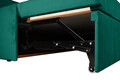 Pat copii Merlin extensibil 90x200 cm, verde pin, orientare dreapta