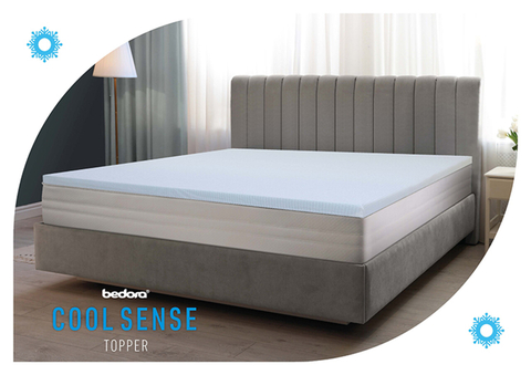 Topper Cool Sense 140x200 cm, Memory Arctic Gel, Ventilatie Free Air