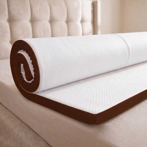 Topper Leon Dual Confort Memory 90x200 cm, Husa detasabila, Lavabila