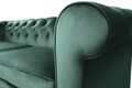 Canapea extensibila Oxford Chesterfield, 3 locuri, Green