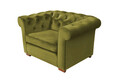 Fotoliu Oxford Chesterfield, Olive