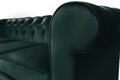 Canapea Oxford Chesterfield, 3 locuri, Verde