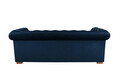 Canapea Oxford Chesterfield, 3 locuri, Albastru