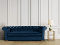 Canapea Oxford Chesterfield, 3 locuri, Albastru