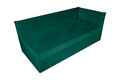 Pat copii Merlin extensibil 90x200 cm, verde pin, orientare dreapta